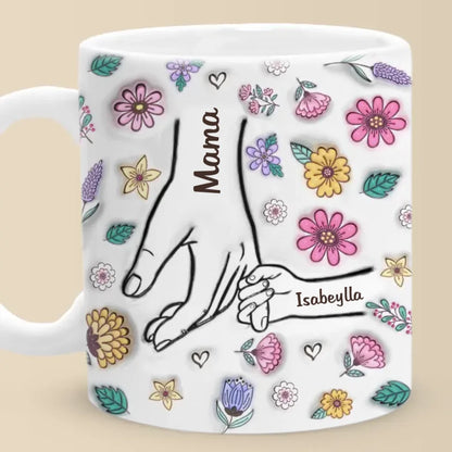 A Mother's Love Knows No Bounds - Family Personalized Custom 3D Inflated Effect Printed Mug - Christmas Gift For Mom, Grandma