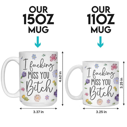 True Friendship Doesn't Fade With Distance - Bestie Personalized Custom 3D Inflated Effect Printed Mug - Christmas Gift For Best Friends, BFF, Sisters