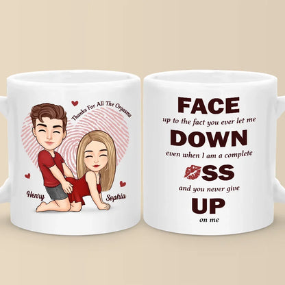 Your Love Is My Sweetest Sin - Couple Personalized Custom Mug - Christmas Gift For Husband Wife, Anniversary