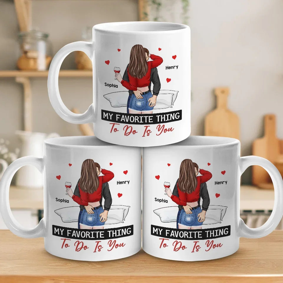 A Kiss Is Our Love's Silent Promise - Couple Personalized Custom Mug - Christmas Gift For Husband Wife, Anniversary
