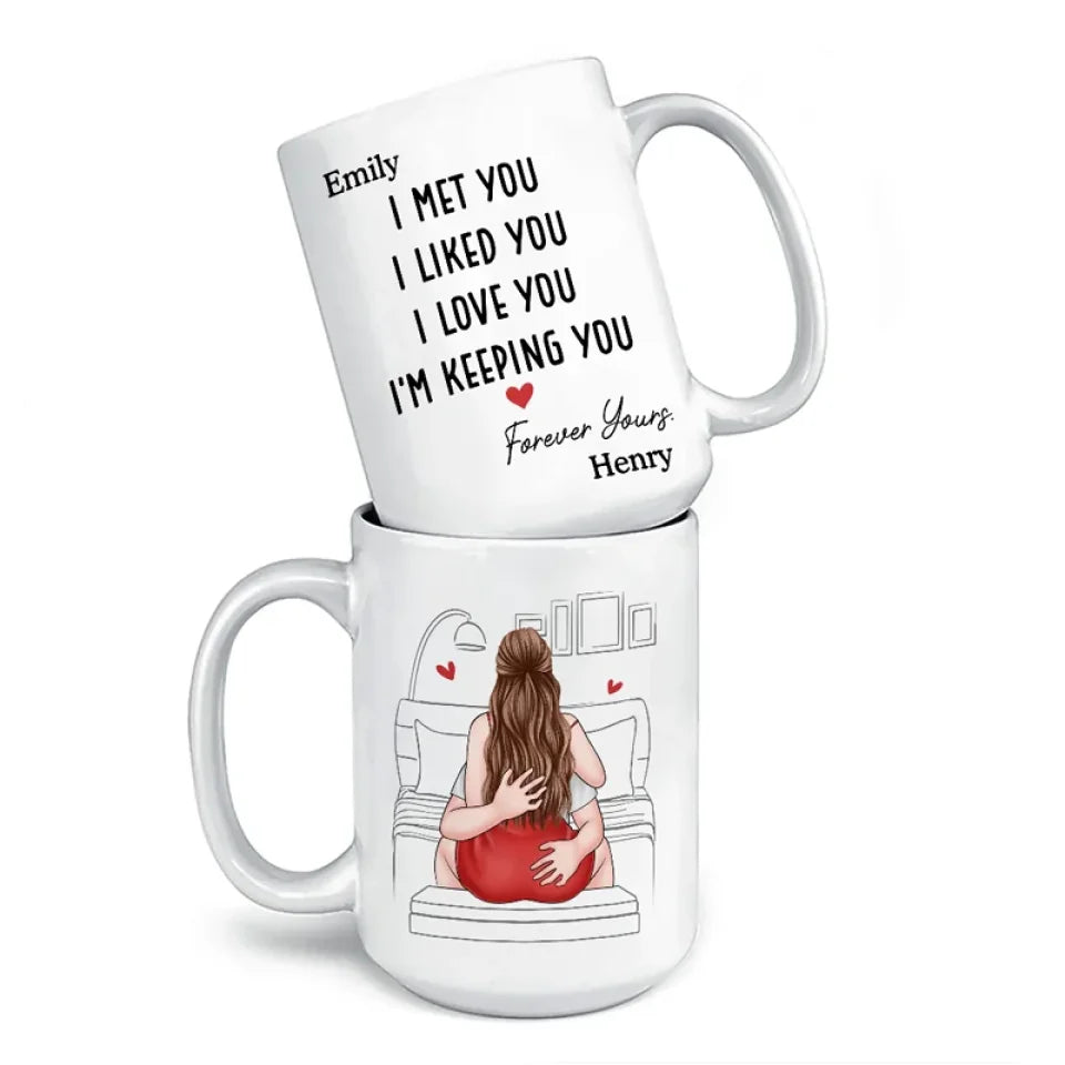 My Heart Found Its Match In You - Couple Personalized Custom Mug - Gift For Husband Wife, Anniversary