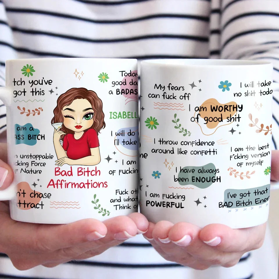 I Am The Best Version Of Myself - Affirmation Personalized Custom Mug - Gift For Yourself