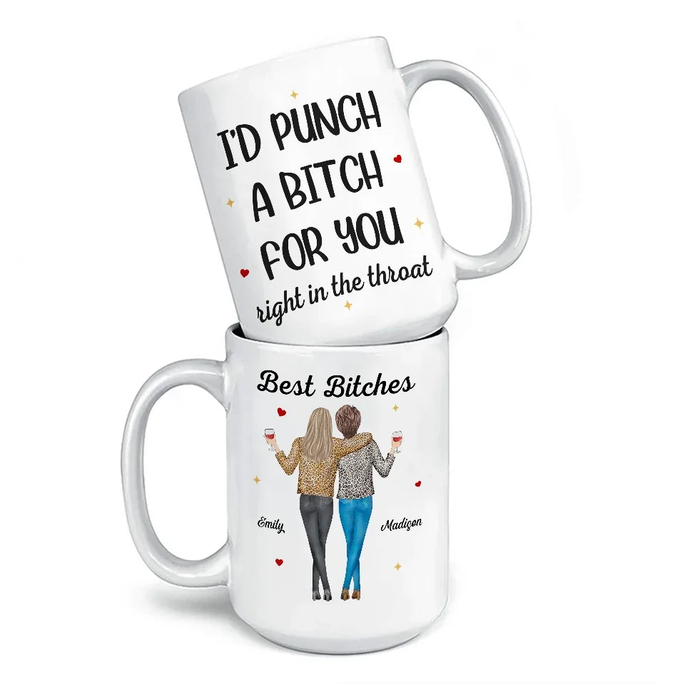 Bestie Bond Is Unbreakable - Bestie Personalized Custom Mug - Gift For Best Friends, BFF, Sisters