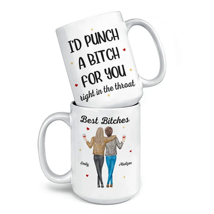 Bestie Bond Is Unbreakable - Bestie Personalized Custom Mug - Gift For Best Friends, BFF, Sisters