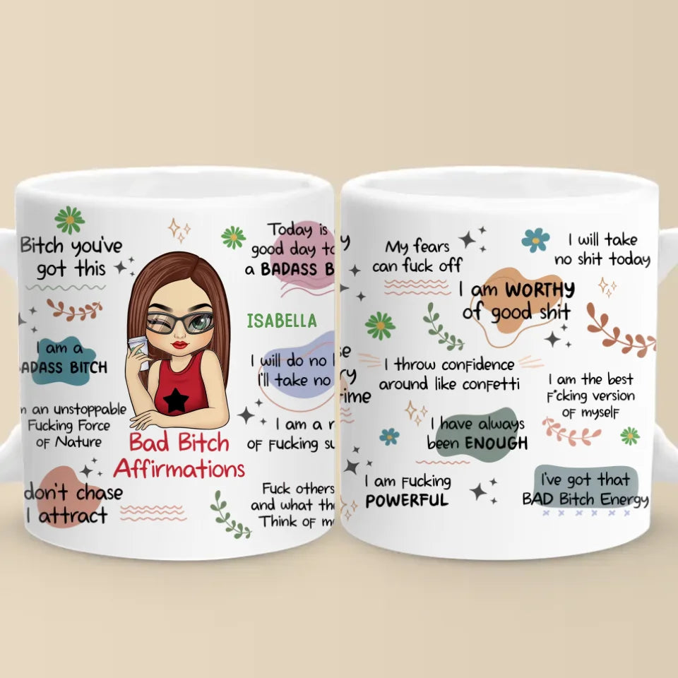 I Am The Best Version Of Myself - Affirmation Personalized Custom Mug - Gift For Yourself