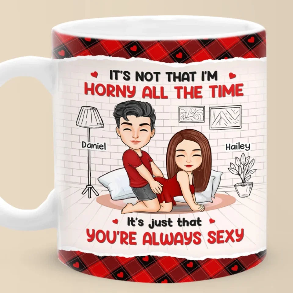 Naughty Vibes Only - Couple Personalized Custom Mug - Gift For Husband Wife, Anniversary