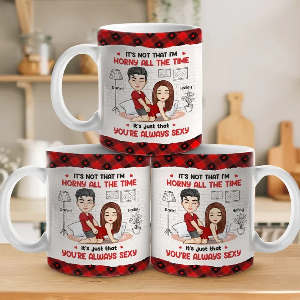 Naughty Vibes Only - Couple Personalized Custom Mug - Gift For Husband Wife, Anniversary