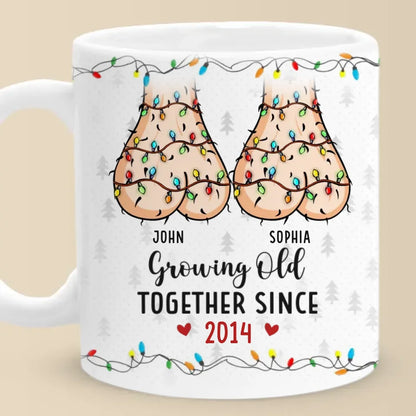 Our Love Is A Beautiful Blend Of Sweetness - Couple Personalized Custom Mug - Gift For Husband Wife, Anniversary