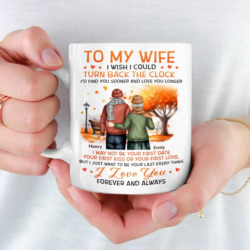 Our Love Story Is My Favorite Chapter - Couple Personalized Custom Mug - Gift For Husband Wife, Anniversary