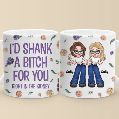 Soul Sisters, Always - Bestie Personalized Custom 3D Inflated Effect Printed Mug - Gift For Best Friends, BFF, Sisters
