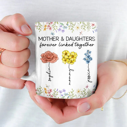 You're The Sunshine That Helps Me Bloom - Family Personalized Custom Mug - Gift For Mom, Daughter