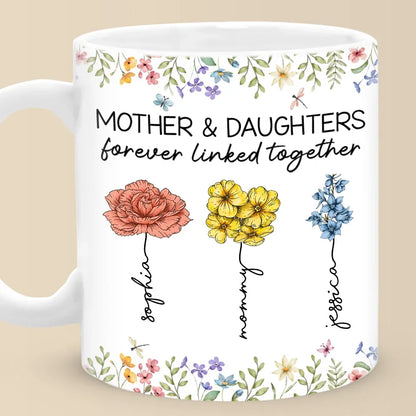 You're The Sunshine That Helps Me Bloom - Family Personalized Custom Mug - Gift For Mom, Daughter