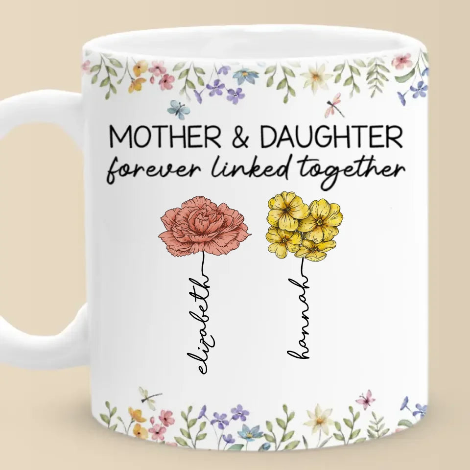You're The Sunshine That Helps Me Bloom - Family Personalized Custom Mug - Gift For Mom, Daughter