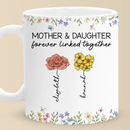 You're The Sunshine That Helps Me Bloom - Family Personalized Custom Mug - Gift For Mom, Daughter