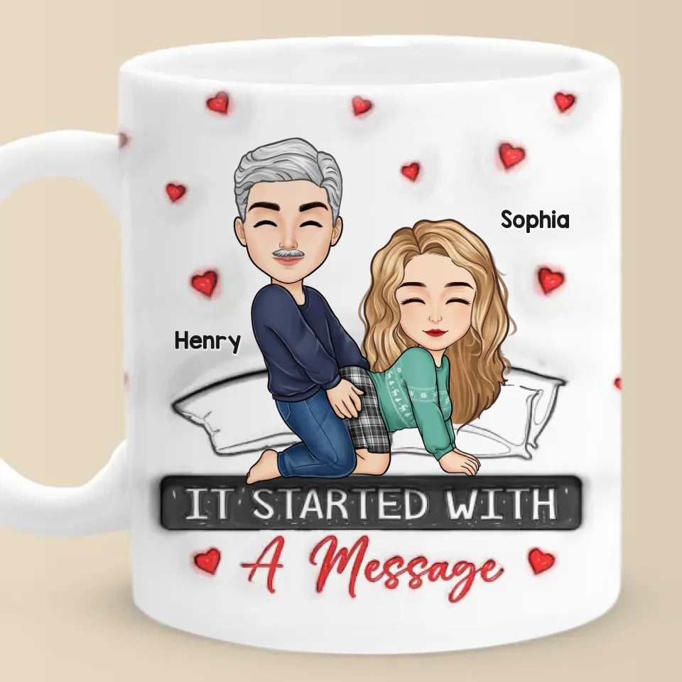 My Love For You Reaches Beyond Measure - Couple Personalized Custom 3D Inflated Effect Printed Mug - Gift For Husband Wife, Anniversary