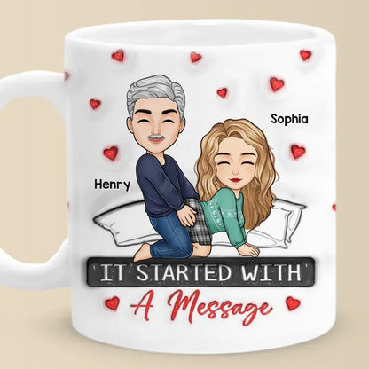 My Love For You Reaches Beyond Measure - Couple Personalized Custom 3D Inflated Effect Printed Mug - Gift For Husband Wife, Anniversary