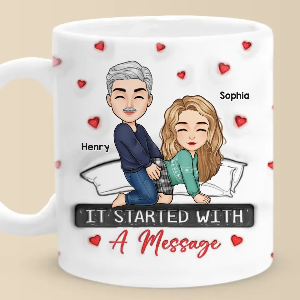My Love For You Reaches Beyond Measure - Couple Personalized Custom 3D Inflated Effect Printed Mug - Gift For Husband Wife, Anniversary