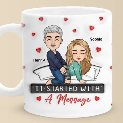 My Love For You Reaches Beyond Measure - Couple Personalized Custom 3D Inflated Effect Printed Mug - Gift For Husband Wife, Anniversary