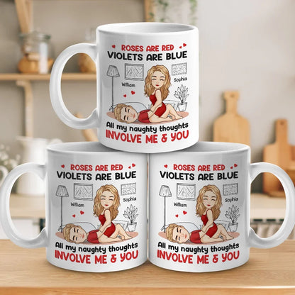 You'll Never Walk Alone, I'm With You - Couple Personalized Custom Mug - Gift For Husband Wife, Anniversary