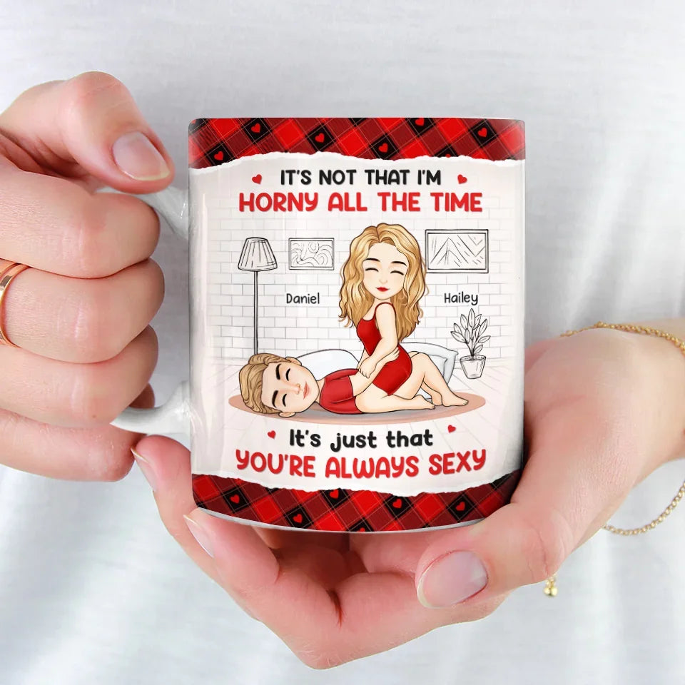 I'm Here For You - Couple Personalized Custom Mug - Gift For Husband Wife, Anniversary