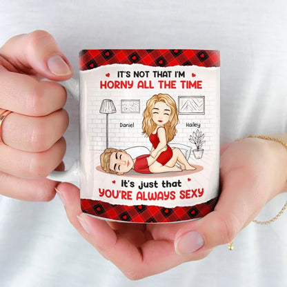 I'm Here For You - Couple Personalized Custom Mug - Gift For Husband Wife, Anniversary