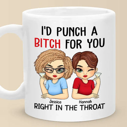 In The Sweetness Of Friendship Let There Be Laughter - Bestie Personalized Custom Mug - Gift For Best Friends, BFF, Sisters