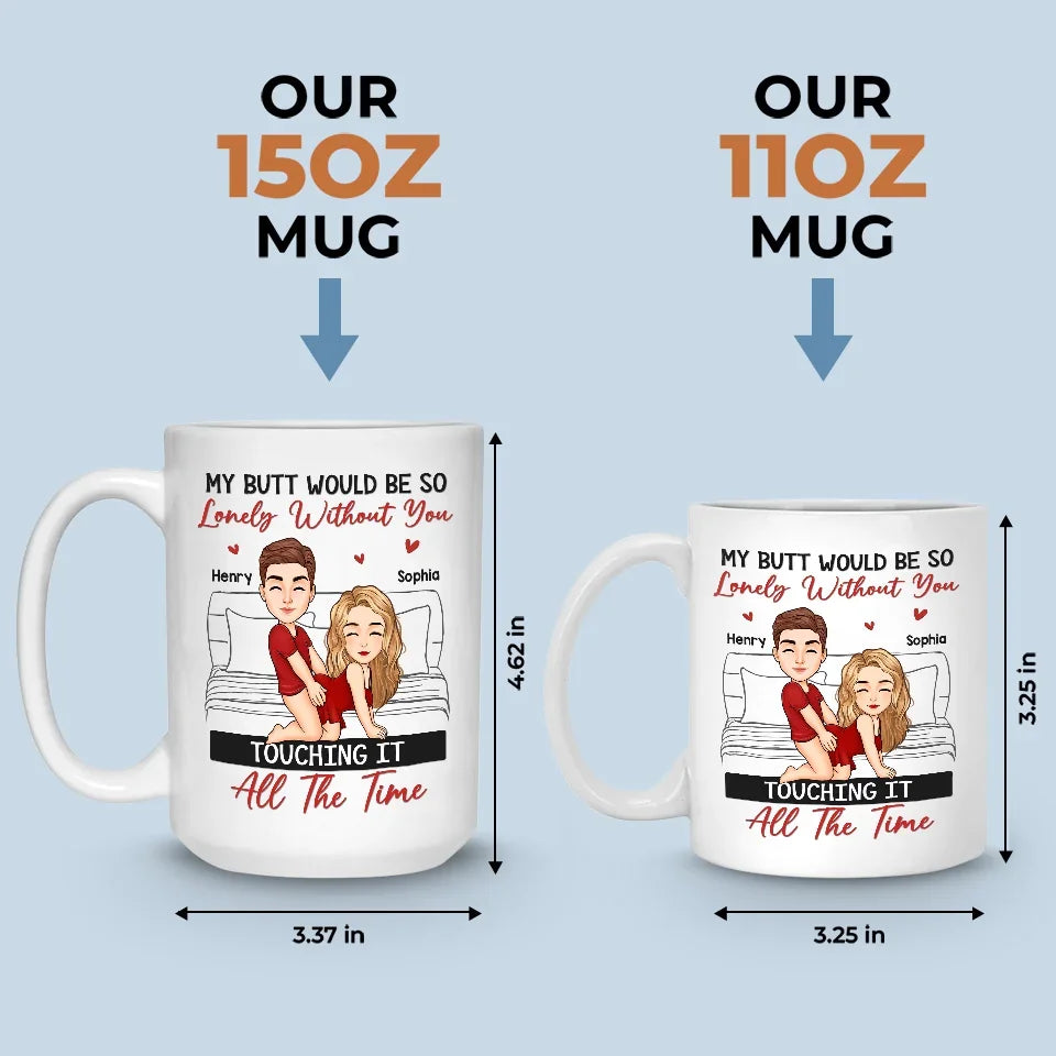 I Love Every Inch Of You, Some Inches More Than Others - Couple Personalized Custom Mug - Christmas Gift For Husband Wife, Anniversary