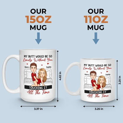 I Love Every Inch Of You, Some Inches More Than Others - Couple Personalized Custom Mug - Christmas Gift For Husband Wife, Anniversary
