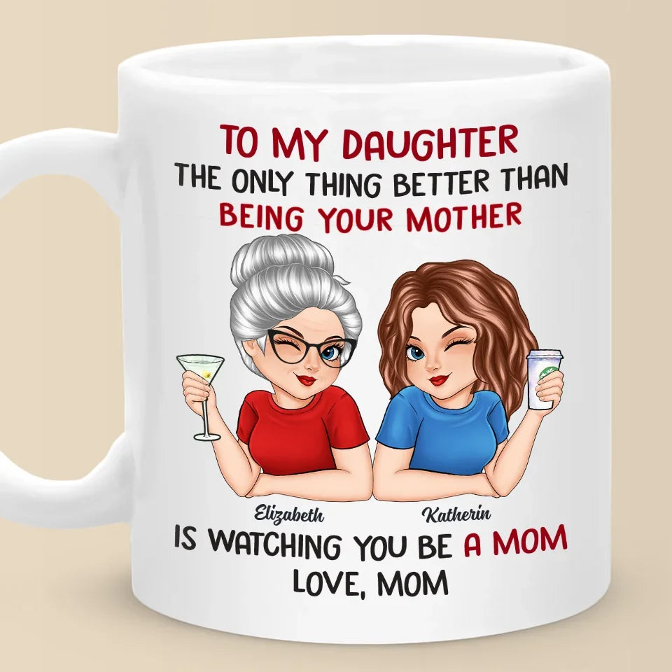 My Greatest Reward Is Seeing You Thrive As A Mother - Family Personalized Custom Mug - Gift For Mom, Daughter
