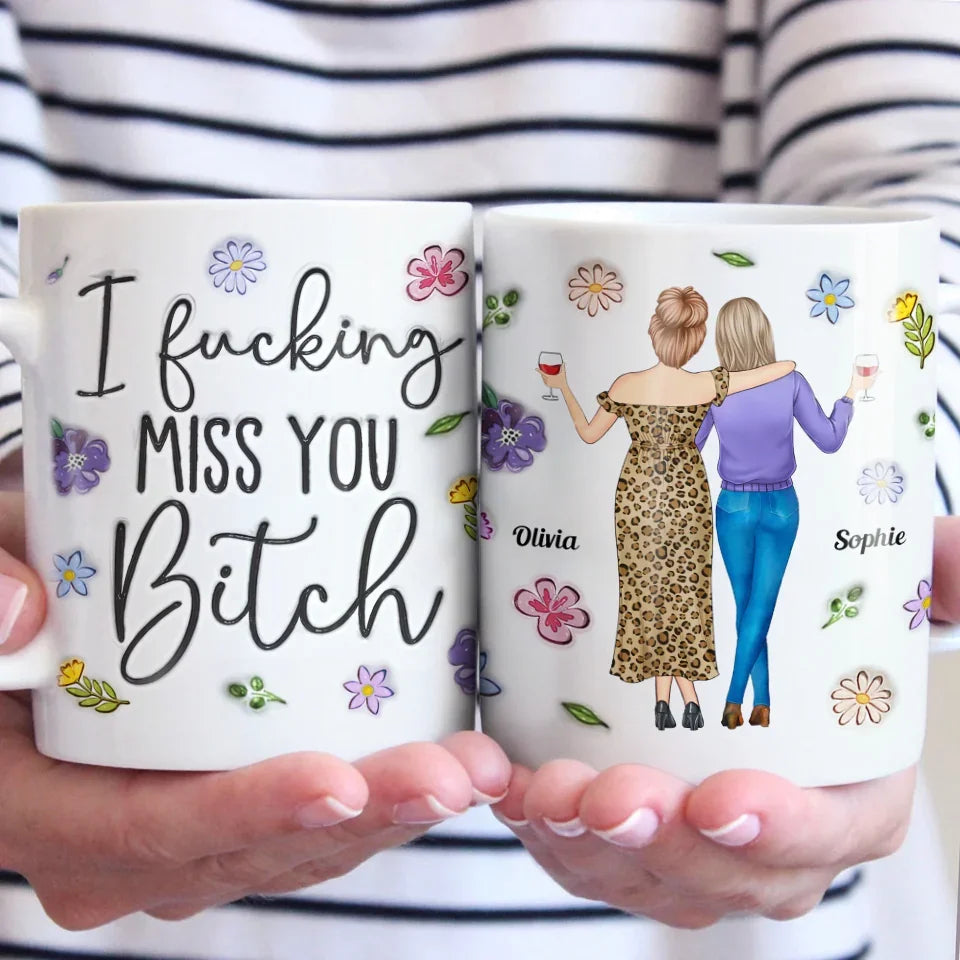 Besties Make The Good Times Unforgettable - Bestie Personalized Custom Mug - Gift For Best Friends, BFF, Sisters