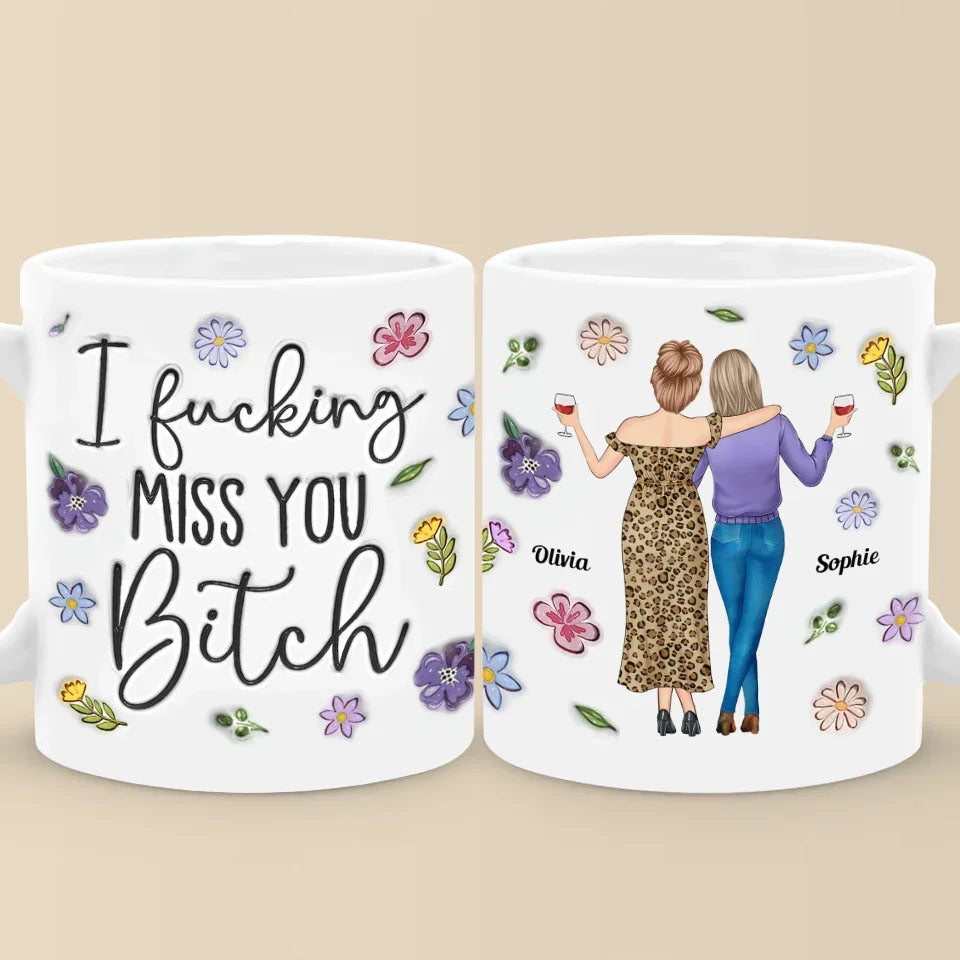 Besties Make The Good Times Unforgettable - Bestie Personalized Custom Mug - Gift For Best Friends, BFF, Sisters