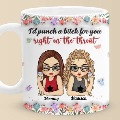 Real Friend Is The One You Can Count On No Matter What - Bestie Personalized Custom 3D Inflated Effect Printed Mug - Gift For Best Friends, BFF, Sisters