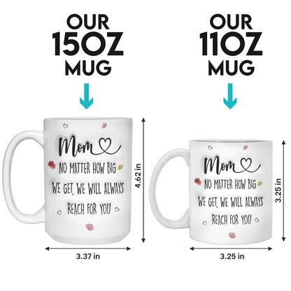 Little Hands, Big Love - Family Personalized Custom 3D Inflated Effect Printed Mug - Gift For Mom, Grandma