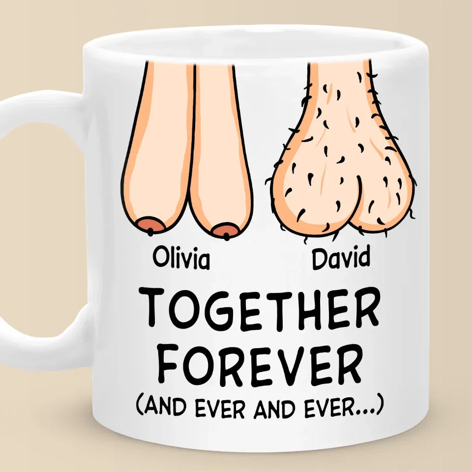Together Forever - Couple Personalized Custom Mug - Gift For Husband Wife, Anniversary