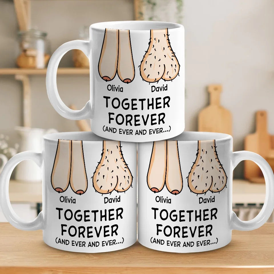Together Forever - Couple Personalized Custom Mug - Gift For Husband Wife, Anniversary