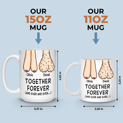 Together Forever - Couple Personalized Custom Mug - Gift For Husband Wife, Anniversary
