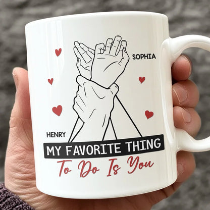 My Perfect Day Starts And Ends With You - Couple Personalized Custom Mug - Gift For Husband Wife, Anniversary