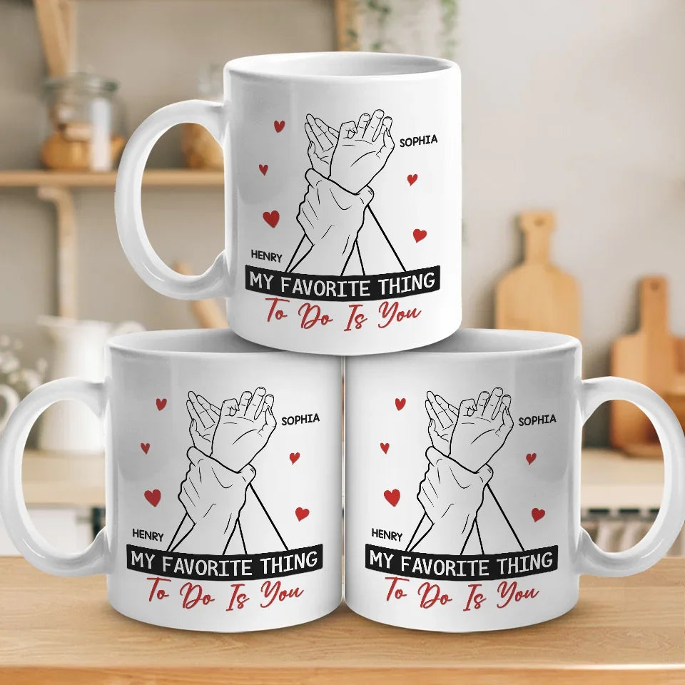 My Perfect Day Starts And Ends With You - Couple Personalized Custom Mug - Gift For Husband Wife, Anniversary