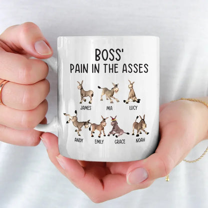 Donkeys Need Carrots, Not Complaints - Coworker Personalized Custom Mug - Gift For Coworkers, Work Friends, Colleagues, Family Members