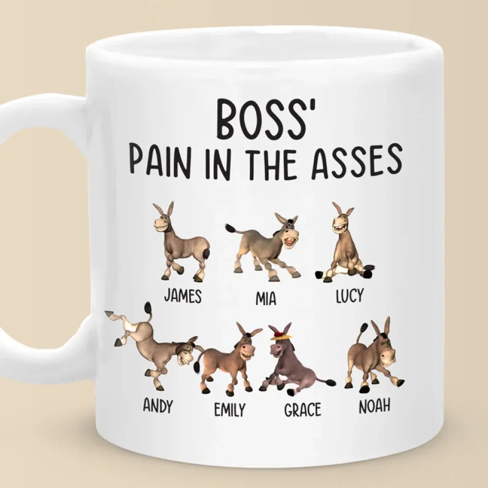 Donkeys Need Carrots, Not Complaints - Coworker Personalized Custom Mug - Gift For Coworkers, Work Friends, Colleagues, Family Members