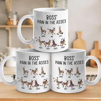 Donkeys Need Carrots, Not Complaints - Coworker Personalized Custom Mug - Gift For Coworkers, Work Friends, Colleagues, Family Members