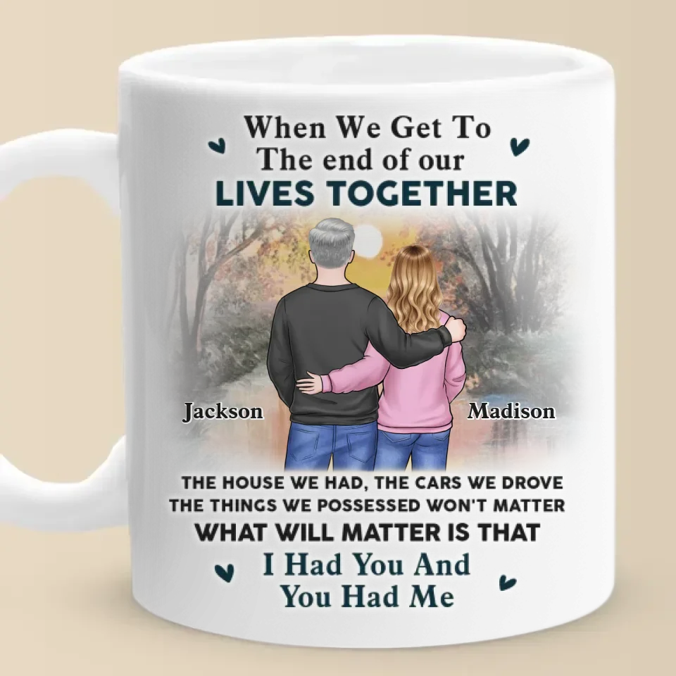 Every Sunset Is Sweeter With You - Couple Personalized Custom Mug - Gift For Husband Wife, Anniversary