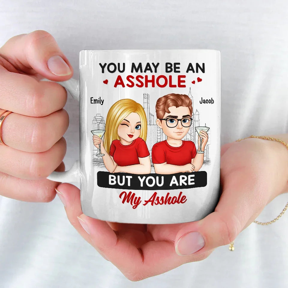 Home Is Wherever I'm With You - Couple Personalized Custom Mug - Gift For Husband Wife, Anniversary