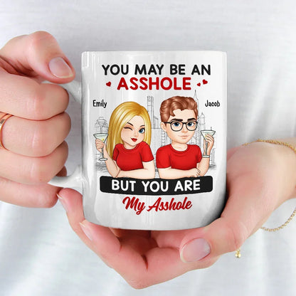 Home Is Wherever I'm With You - Couple Personalized Custom Mug - Gift For Husband Wife, Anniversary