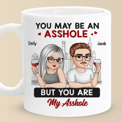 Home Is Wherever I'm With You - Couple Personalized Custom Mug - Gift For Husband Wife, Anniversary