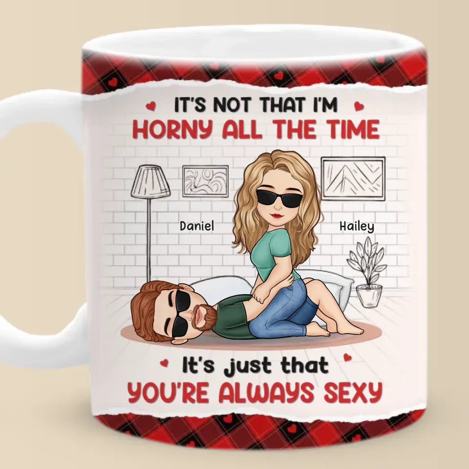 I'm Here For You - Couple Personalized Custom Mug - Gift For Husband Wife, Anniversary