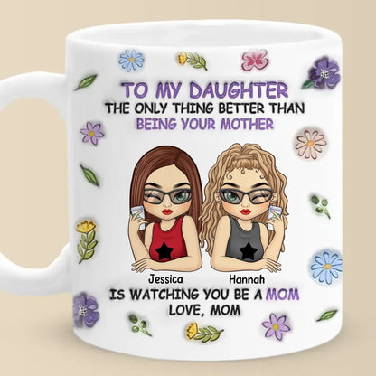 A Mother's Love Is The Purest Form Of Magic - Family Personalized Custom 3D Inflated Effect Printed Mug - Gift For Mom, Daughter