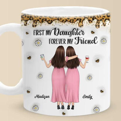 Like Mother, Like Daughter - Family Personalized Custom 3D Inflated Effect Printed Mug - Gift For Mom, Daughter
