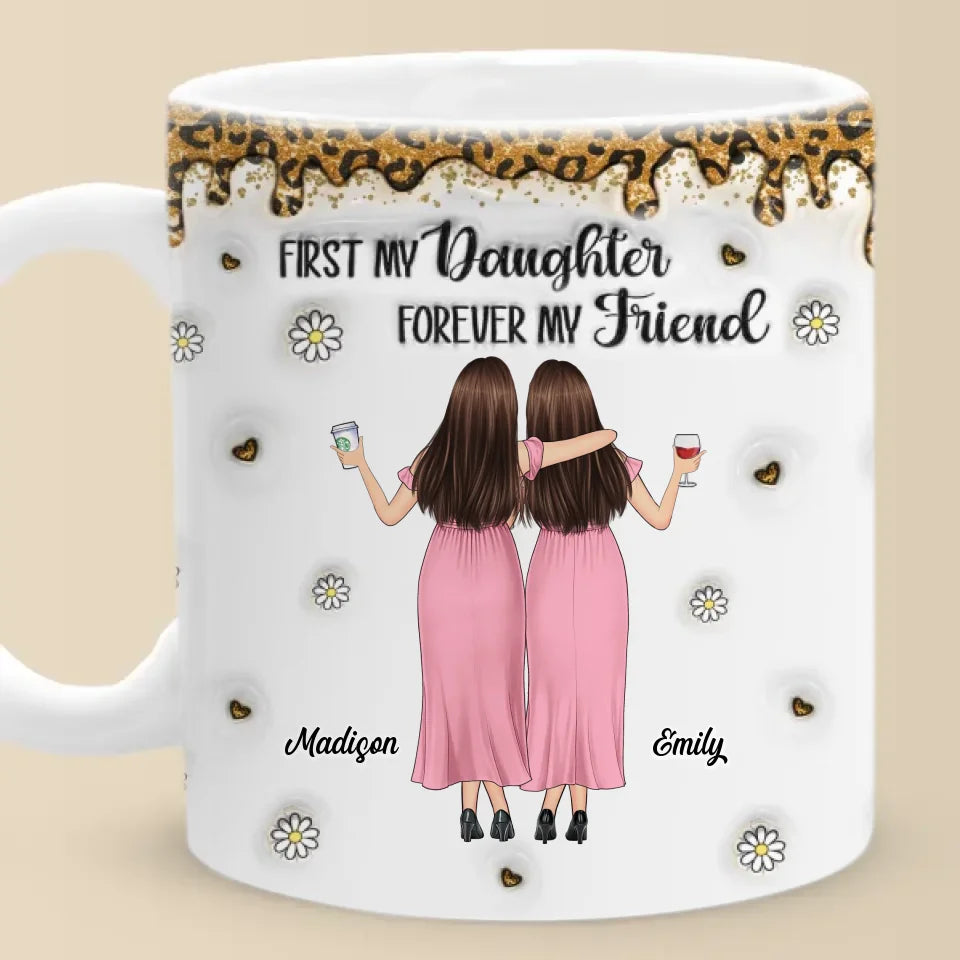 Like Mother, Like Daughter - Family Personalized Custom 3D Inflated Effect Printed Mug - Gift For Mom, Daughter