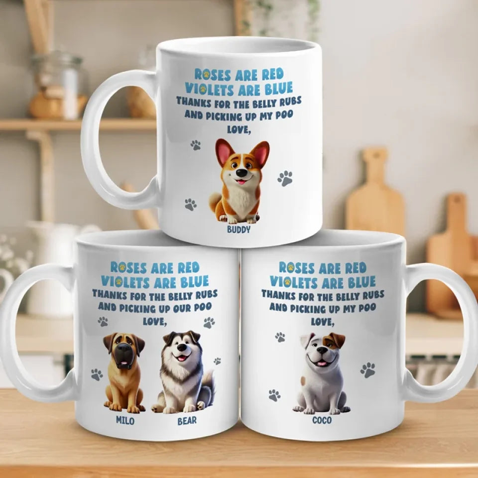 Dogs Are Family - Dog Personalized Custom Mug - Gift For Pet Owners, Pet Lovers